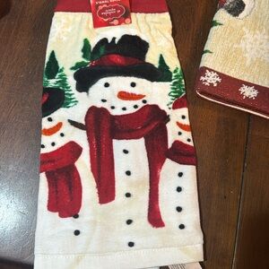 St. Nicholas Square® Yuletide Tie Top Kitchen Towel 2-pk.